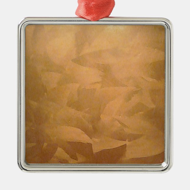 Metallic Hand Brushed Julgransprydnad Metall (Framsidan)