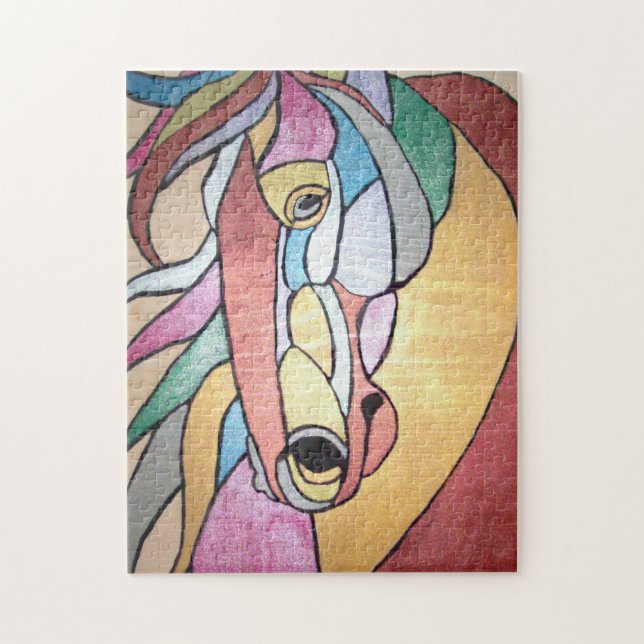 Metallic Horse Puzzle Pussel (Vertikal)