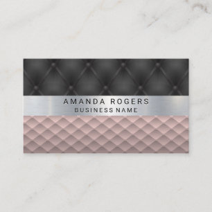 Metallic Kapslad dyna Rosa Tiling Visitkort