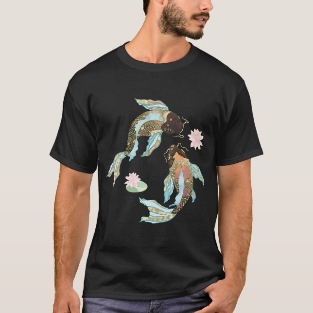 Metallic Koi III - Anpassad T Shirt (Framsida)