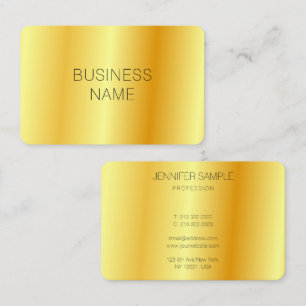 Metallic look Faux Guld Modern Glam Corporate Visitkort