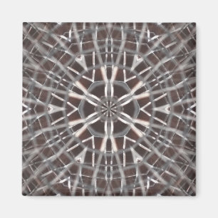 Metallic Metall Mesh Silver Magnet