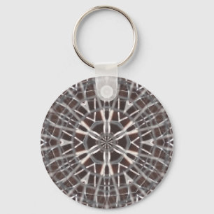 Metallic Metall Mesh Silver Nyckelring