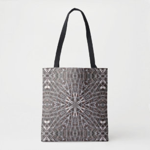 Metallic Metall Mesh Silver Tygkasse