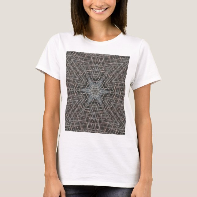 Metallic Metall Mesh T-Shirt (Framsida)