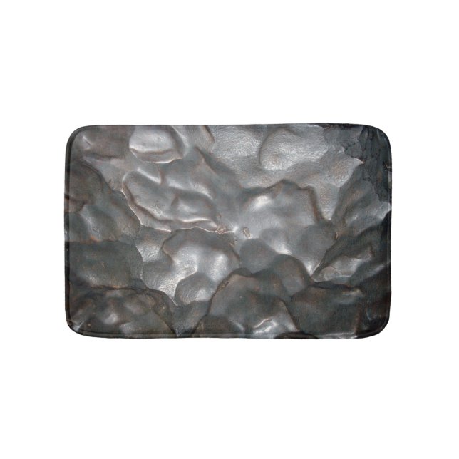 Metallic Meteorite Sten Mönster Badrumsmatta (Framsidan)