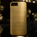 Metallic Mönster<br><div class="desc">Guld Foil Luxury Faux Metallic Stainless Steel Monogram Simple och Elegant Mönster Fodral. Mönster fodral kan anpassas så att det omfattar ditt första namn. Kontakta designern om du vill ha matchande anpassningsbar.</div>