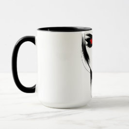 Metallic Red Accent Woman Mugg