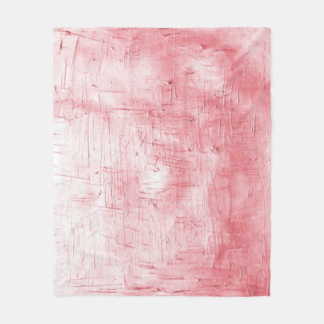 Metallic Red Canvas: Brushstroke Elegance. Fleecefilt (Framsidan)