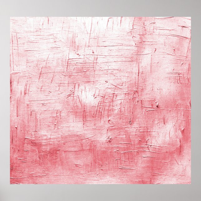 Metallic Red Canvas: Brushstroke Elegance. Poster (Framsidan)