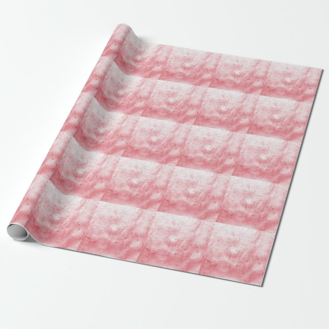 Metallic Red Canvas: Brushstroke Elegance. Presentpapper (Utrullad)