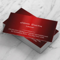 Metallic Red Lawyer Attorney at Law