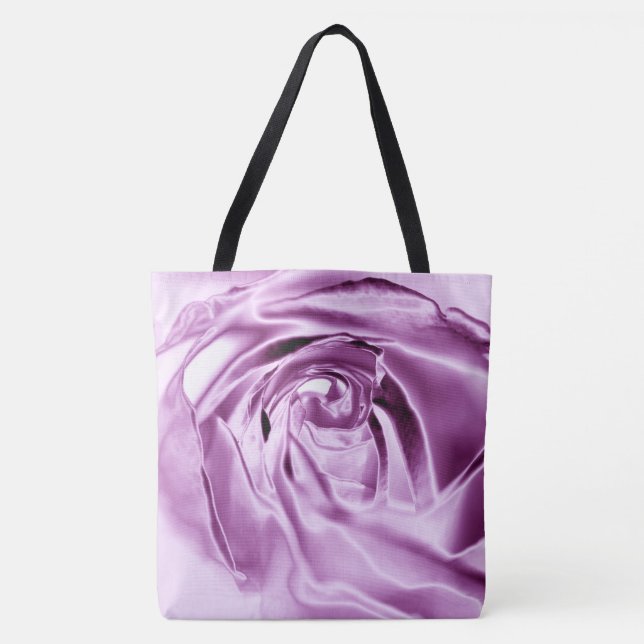 Metallic Ro Lila Tote Bag Tygkasse (Framsida)