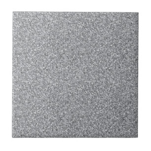 Metallic Silver Glitter Kakelplatta