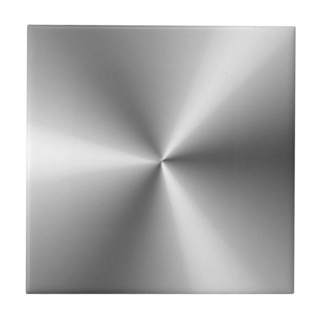 Metallic Silver Kakelplatta (Framsidan)