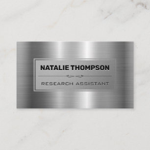 Metallic Silver Metall Shine Tidsbeställning Kort