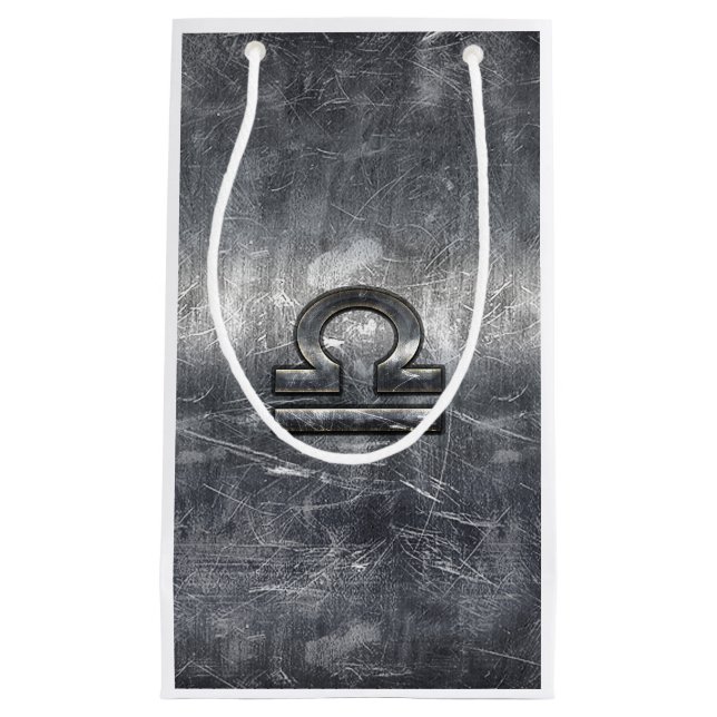 Metallic Stil Libra Zodiac-tecken (Framsidan)