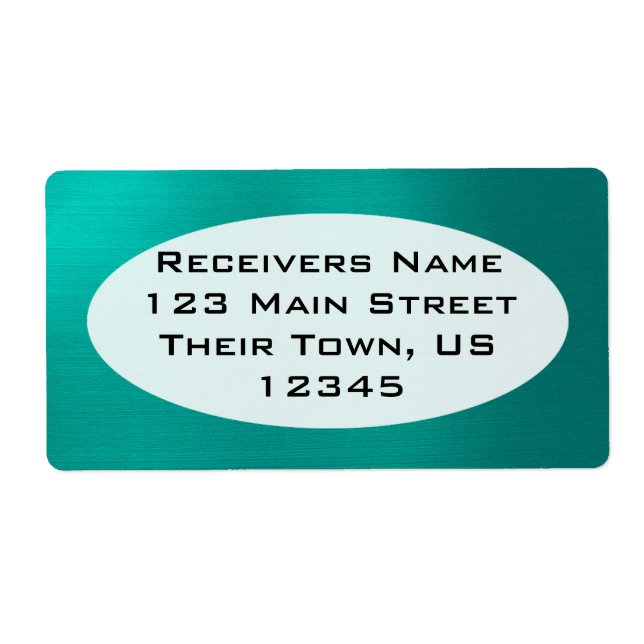 Metallic Teal Fraktsedel (Framsidan)