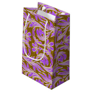 Metallic Vågar-Lila-Guld-GIFT BAG s