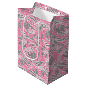 Metallic Vågar-Ljus rosa-White-GIFT BAG m