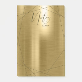 Metallica geometriska noter Guld ID648 Post-it Block