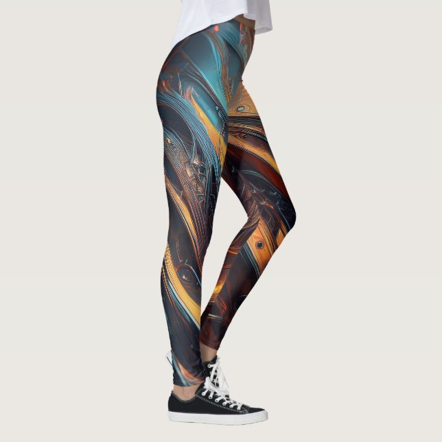 Metallica Mönster Leggings (Höger)
