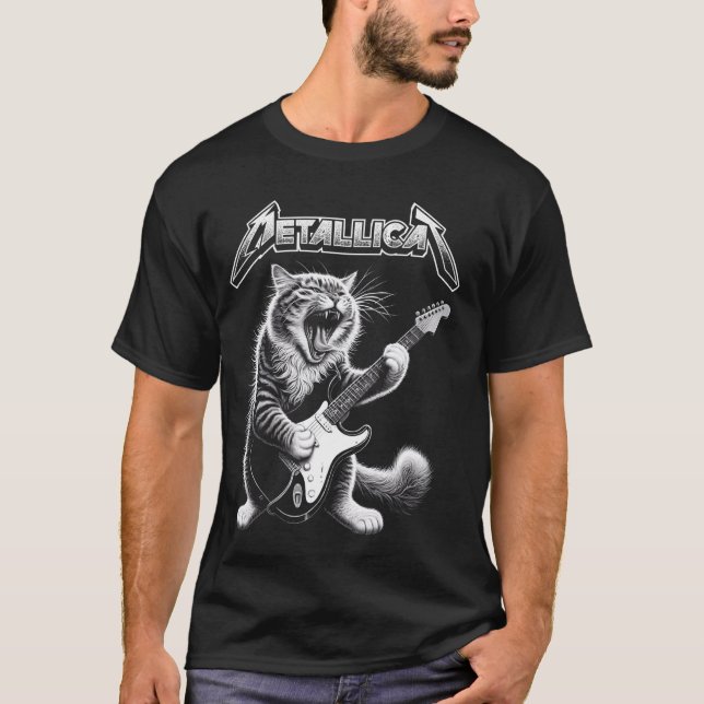Metallicat - Finny Cat 2 T Shirt (Framsida)
