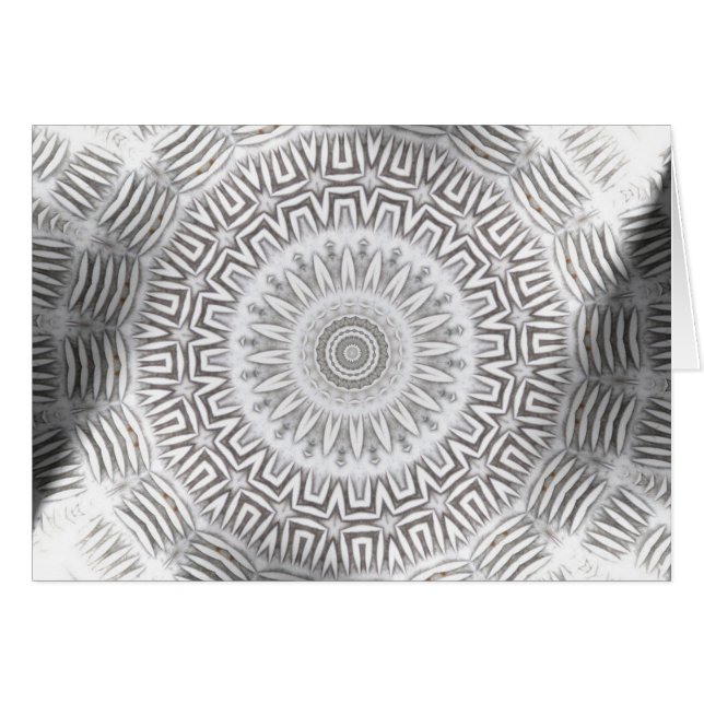 METALLinslagKaleido mönster Hälsningskort (Framsidan Horizontal)