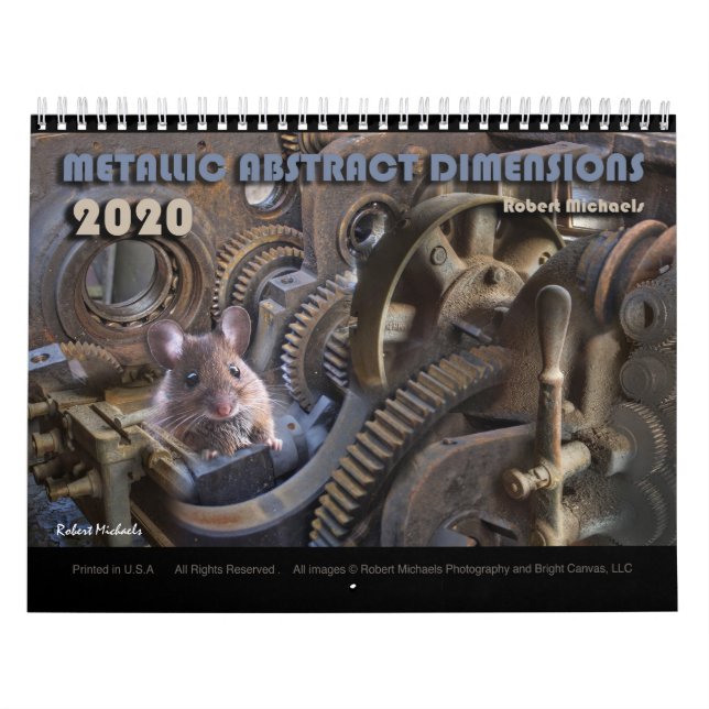 METALLISK ABSTRAKT - 2020 års väggkalender Kalender (Omslag)