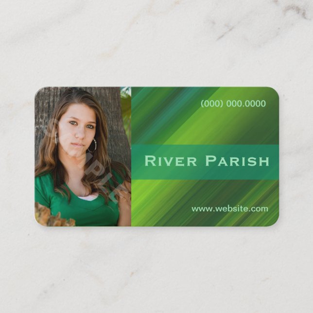 Metallisk Affärskort för modellagringshögtalare Visitkort (Framsida)