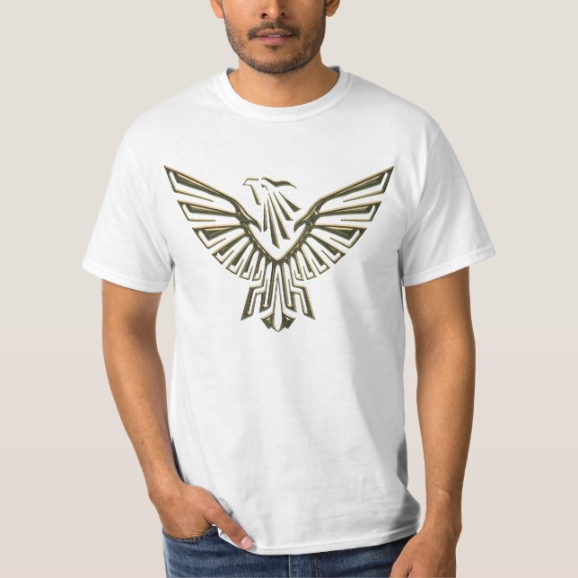 Metallisk begreppsörn tee (Framsida)