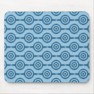 Metallisk blått Trendig Circles Mousepad Musmatta