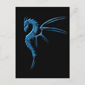 Metallisk blåttdrake vykort