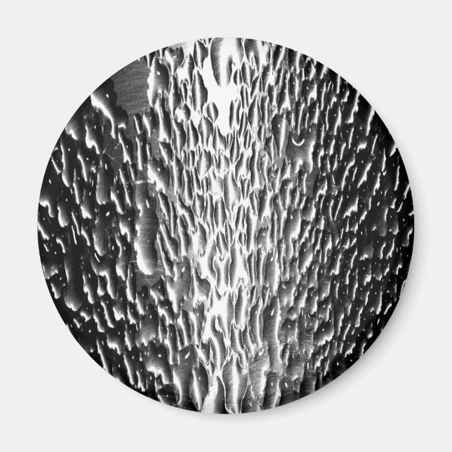 Metallisk blöt Silver Magnet (Framsidan)