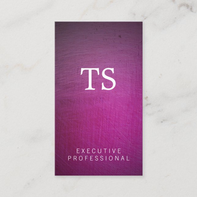 Metallisk borstad (glamor) visitkort (Framsida)