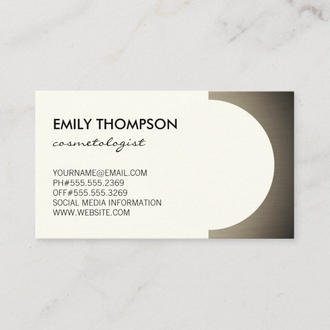 Metallisk dekorfärg (utanför gult) Möte Tidsbeställning Kort (Framsida)