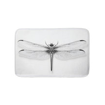Metallisk Dragonfly, tryckt badmatt - Snyggt