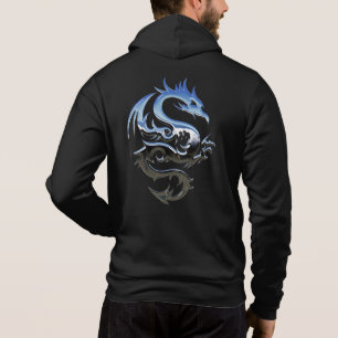 Metallisk drak i Silver T Shirt