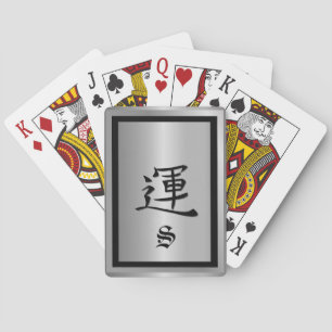 Metallisk effekt spel kort