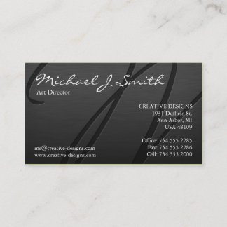 Metallisk elegant visitkort