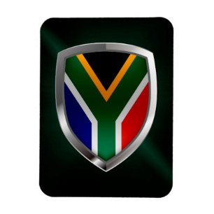 Metallisk emblem i syd Afrika Magnet