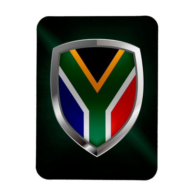 Metallisk emblem i syd Afrika Magnet (Vertikal)