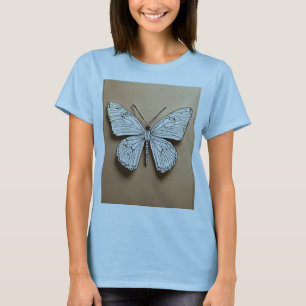 Metallisk Fjäril Elegans T-Shirt. T Shirt