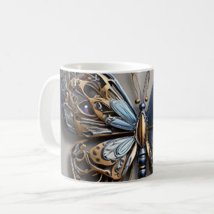 Metallisk Fjäril Kaffemugg
