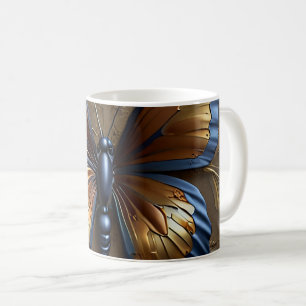 Metallisk Fjäril Kaffemugg