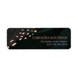 Metallisk geode-Returadress Returadress Etikett