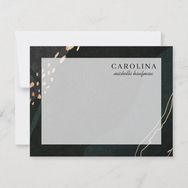 Metallisk geodetikkort anteckningskort (Framsida)