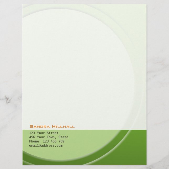 Metallisk geometri för färsk Grönt, valfri text oc Brevhuvud (Framsida)