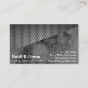 Metallisk geometrisk Marble Visitkort
