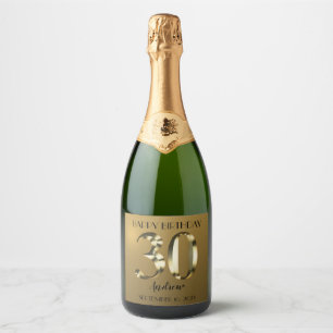 Metallisk golden 30års födelsedag